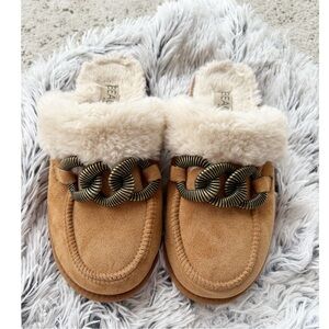 Matisse Shearling Cozy Moccassin Slides